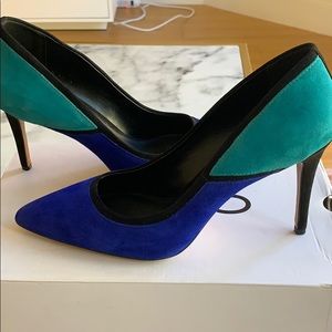 Suede Heels Genuine leather